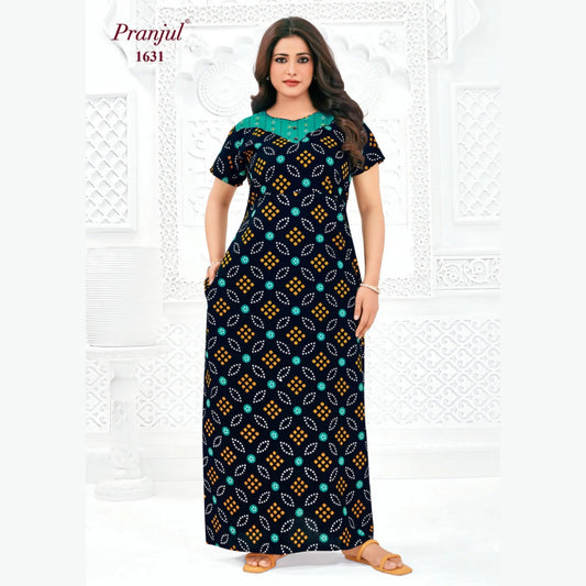 Cotton Pranjul Nighty 1631
