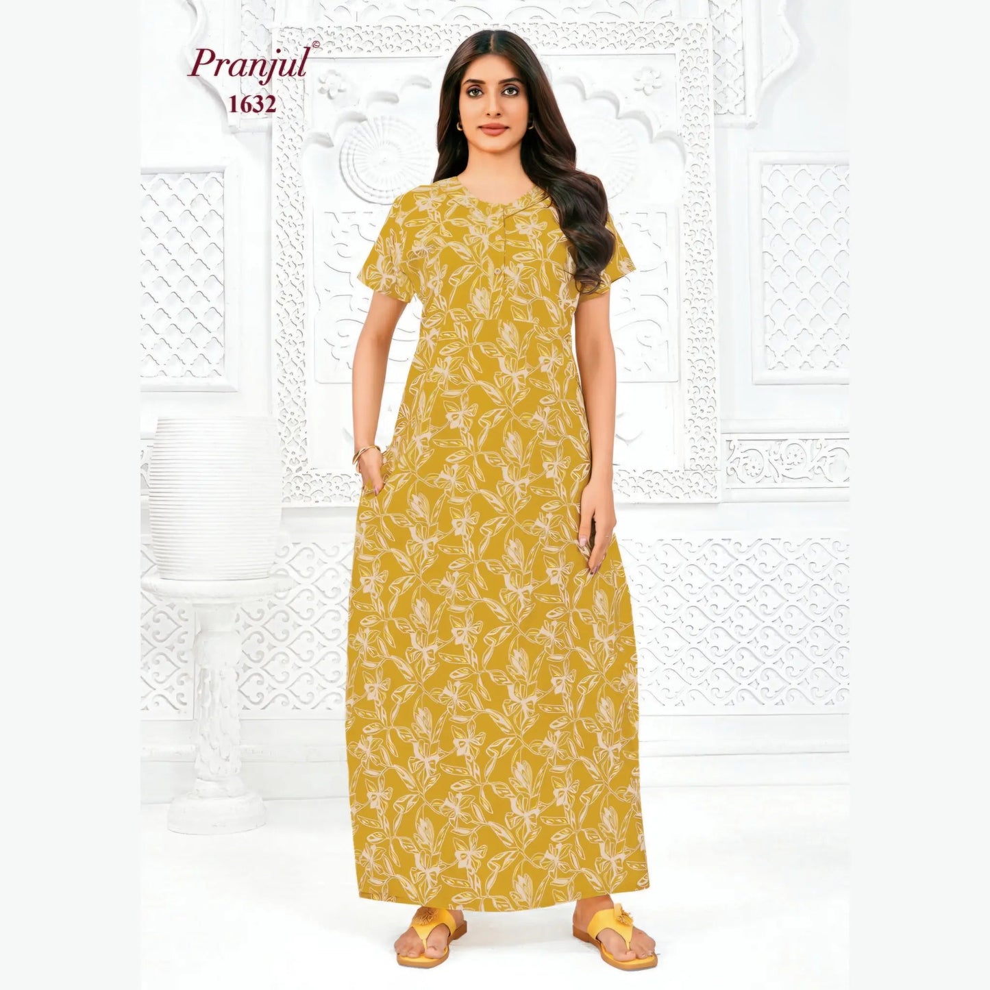 Cotton Pranjul Nighty 1632