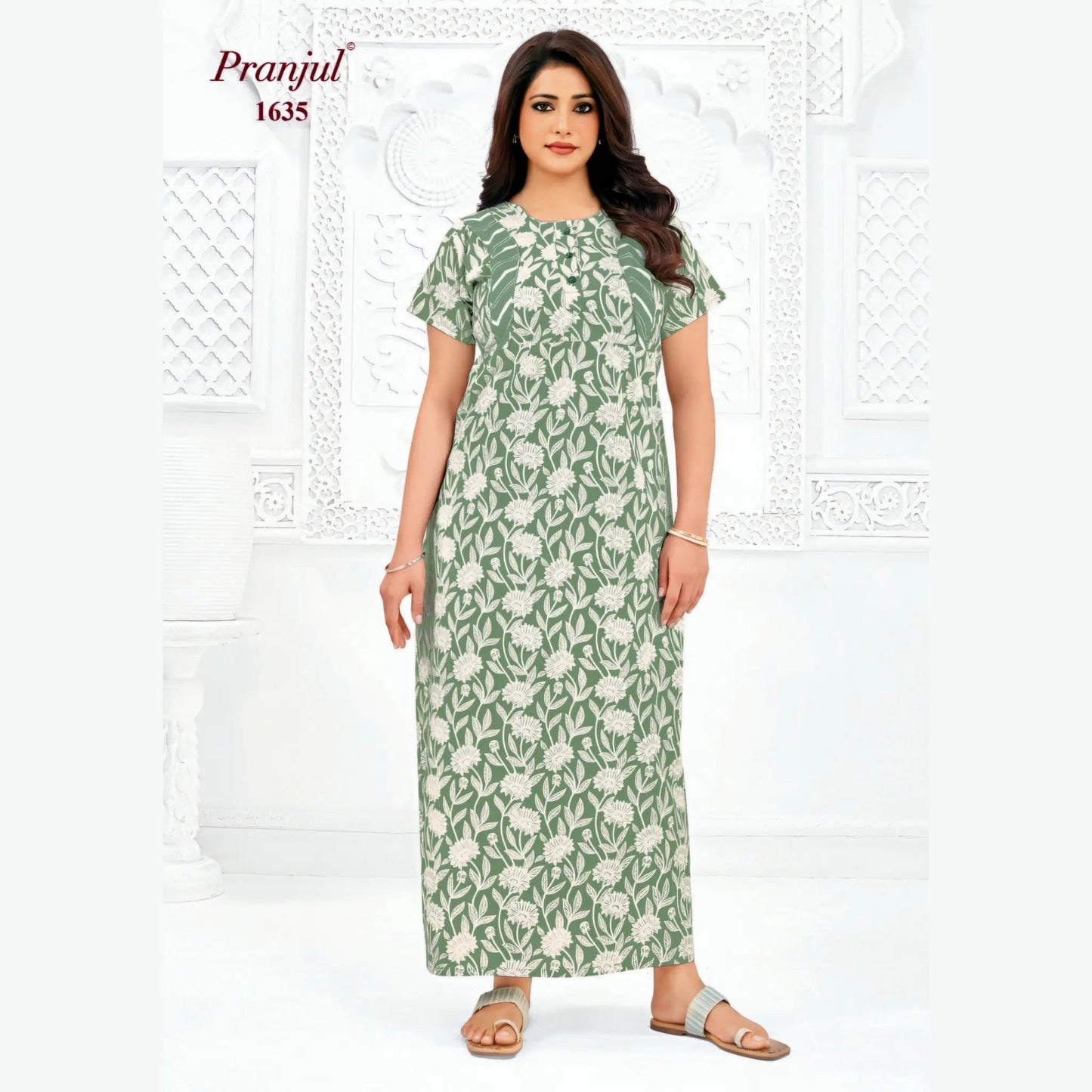 Cotton Pranjul Nighty 1635