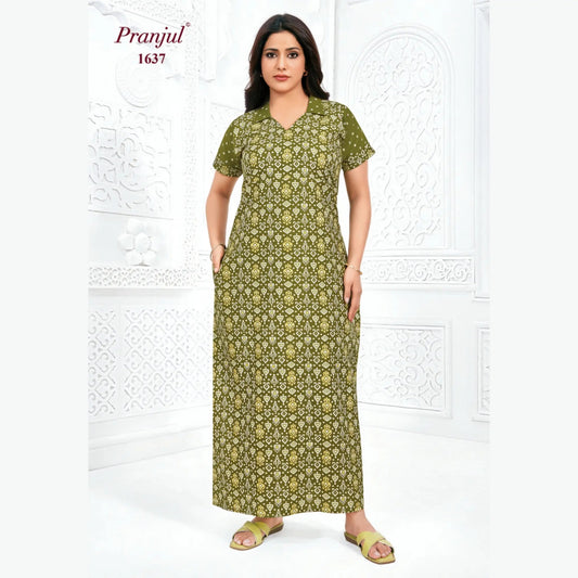 Cotton Pranjul Nighty 1637