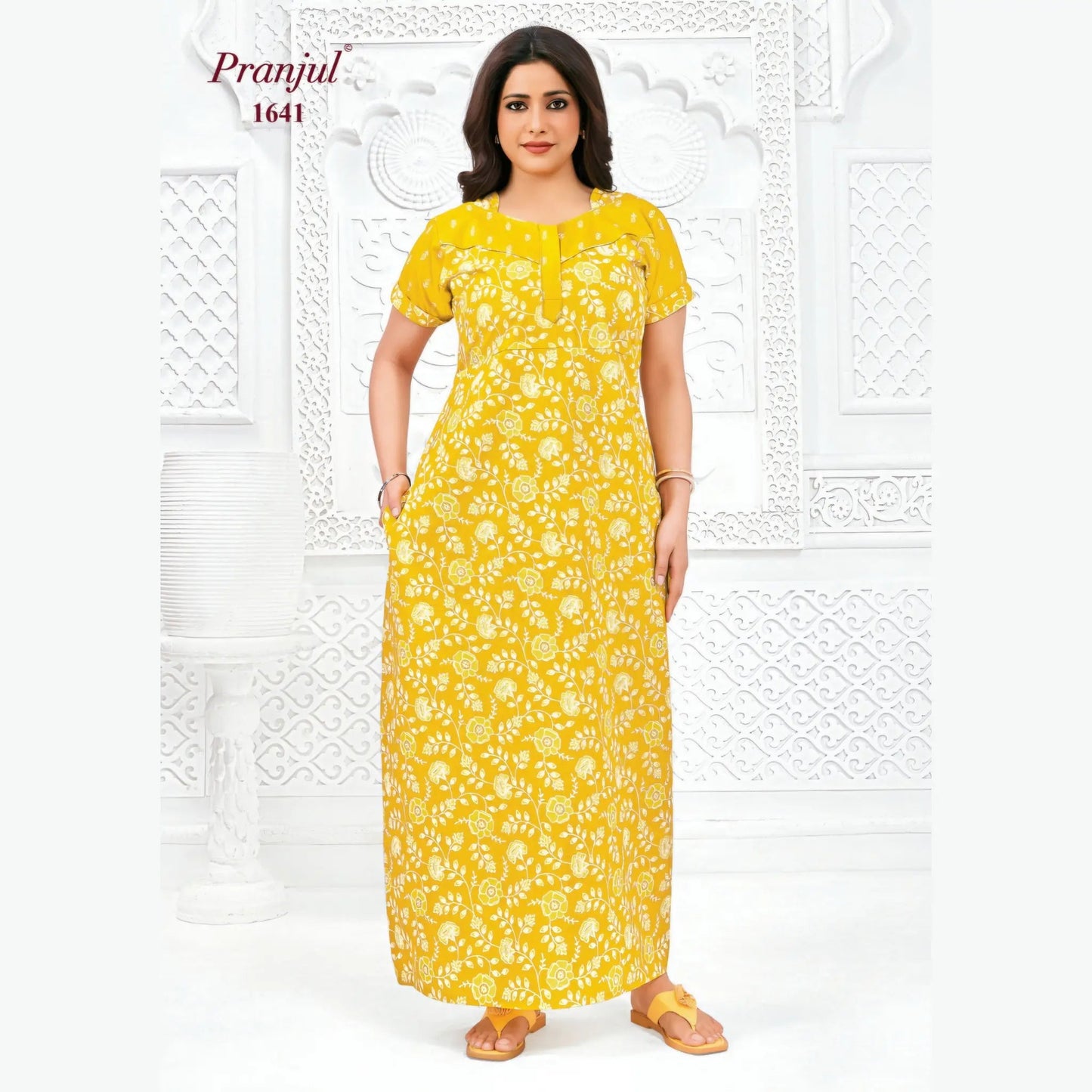 Cotton Pranjul Nighty 1641