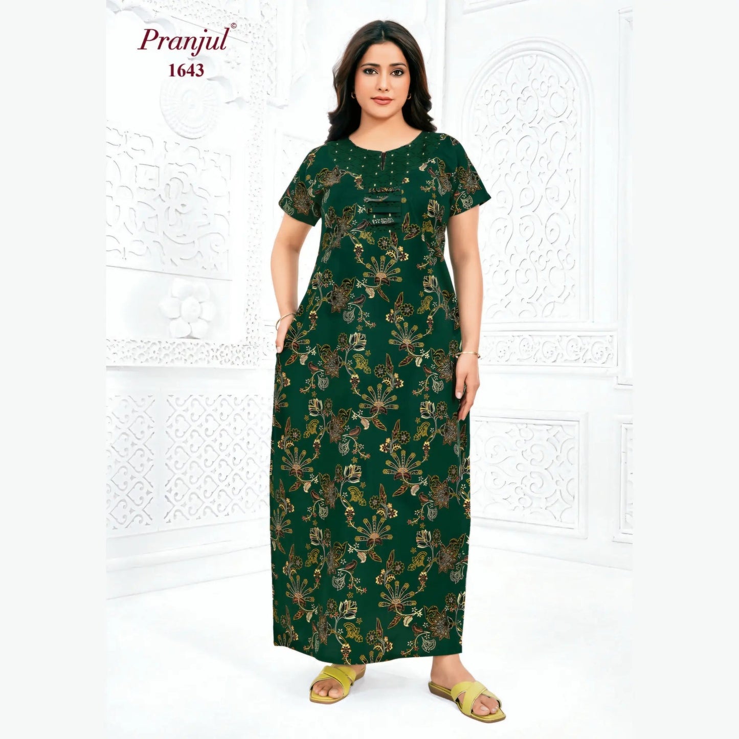 Cotton Pranjul Nighty 1643