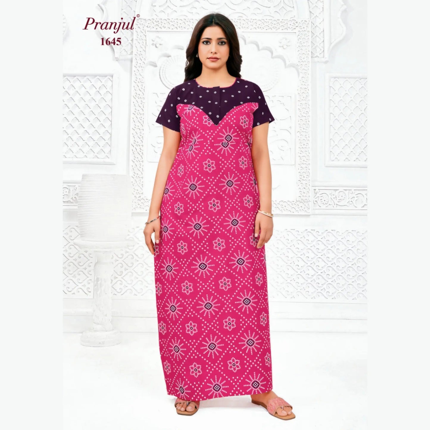Cotton Pranjul Nighty 1645