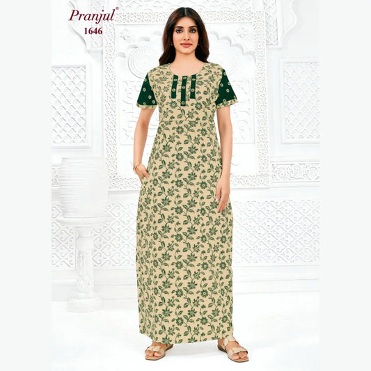 Cotton Pranjul Nighty 1646
