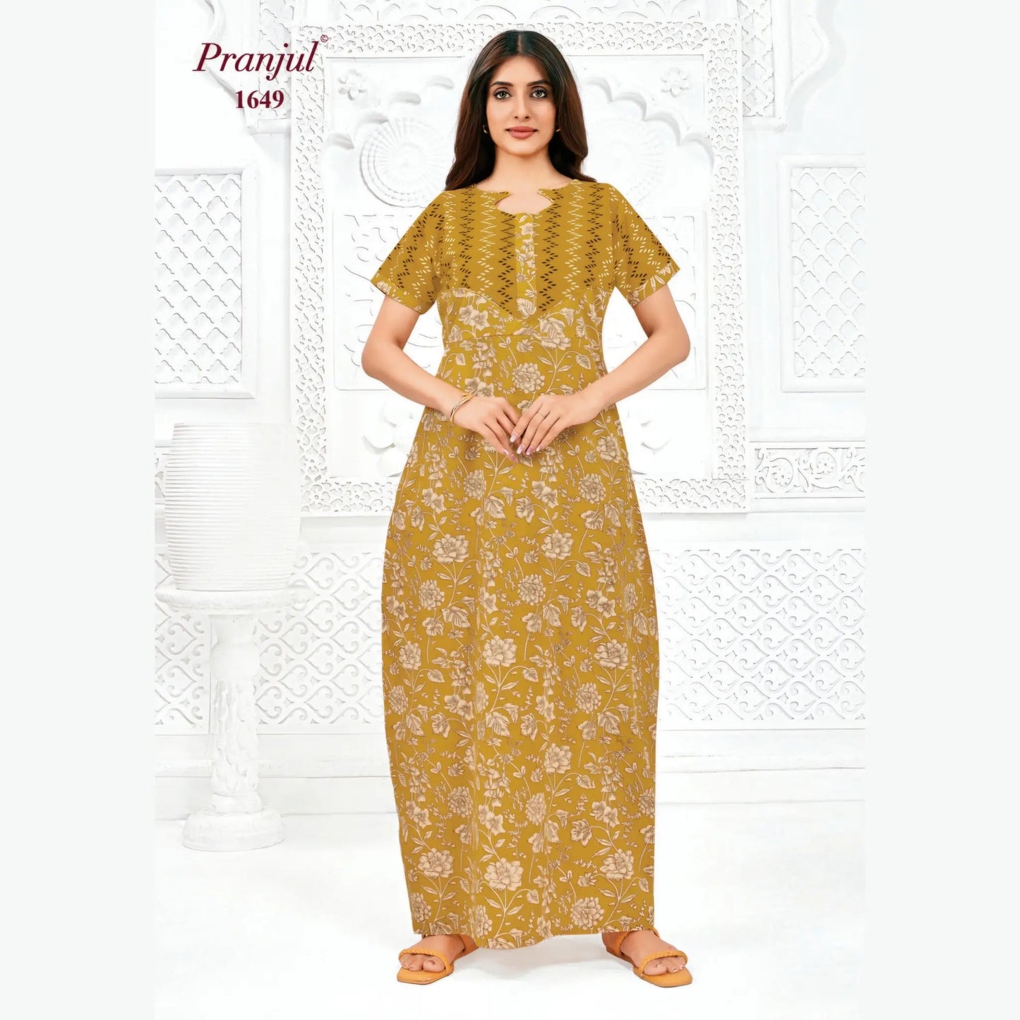 Cotton Pranjul Nighty 1649