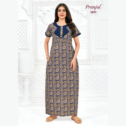 Cotton Pranjul Nighty 1651