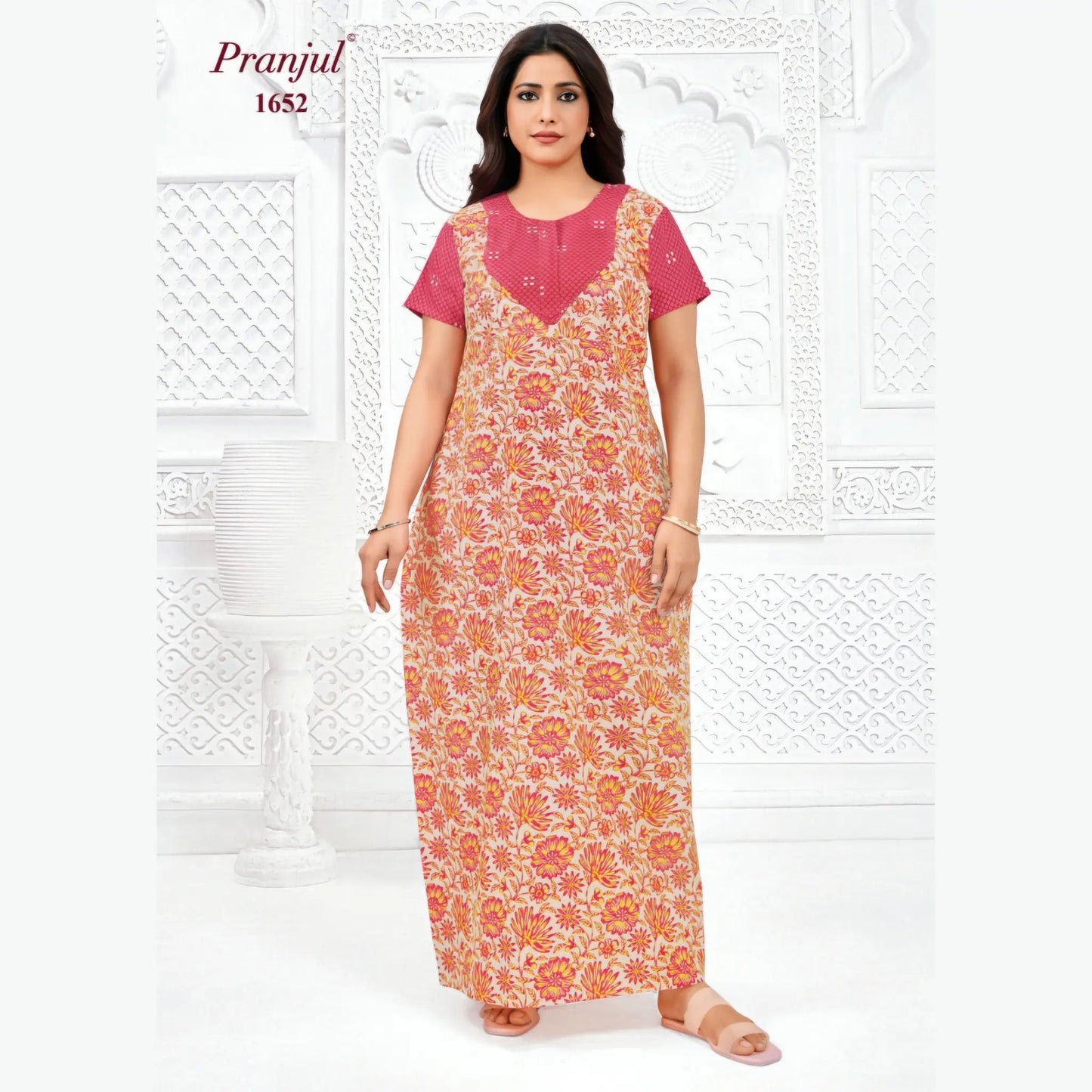 Cotton Pranjul Nighty 1652