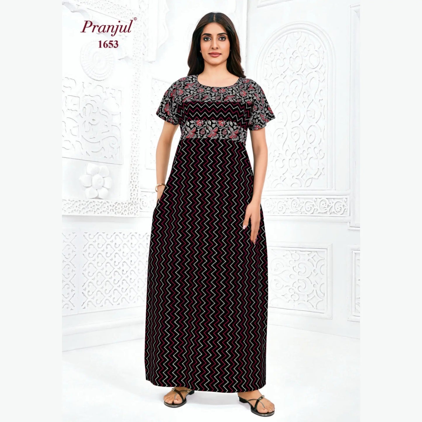 Cotton Pranjul Nighty 1653