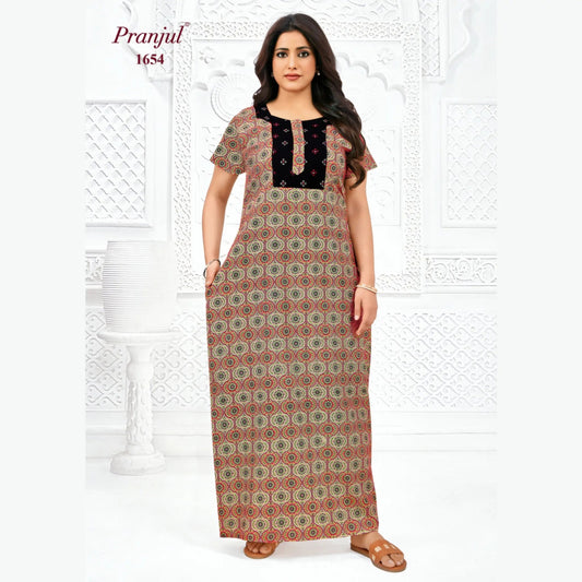 Cotton Pranjul Nighty 1654