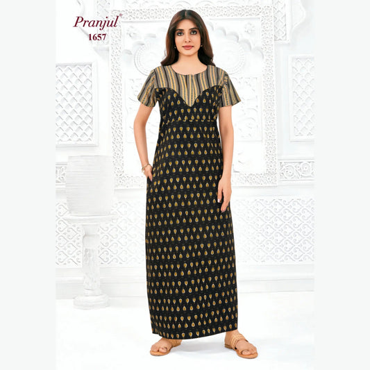 Cotton Pranjul Nighty 1657