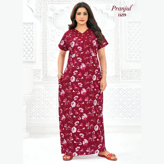 Cotton Pranjul Nighty 1659