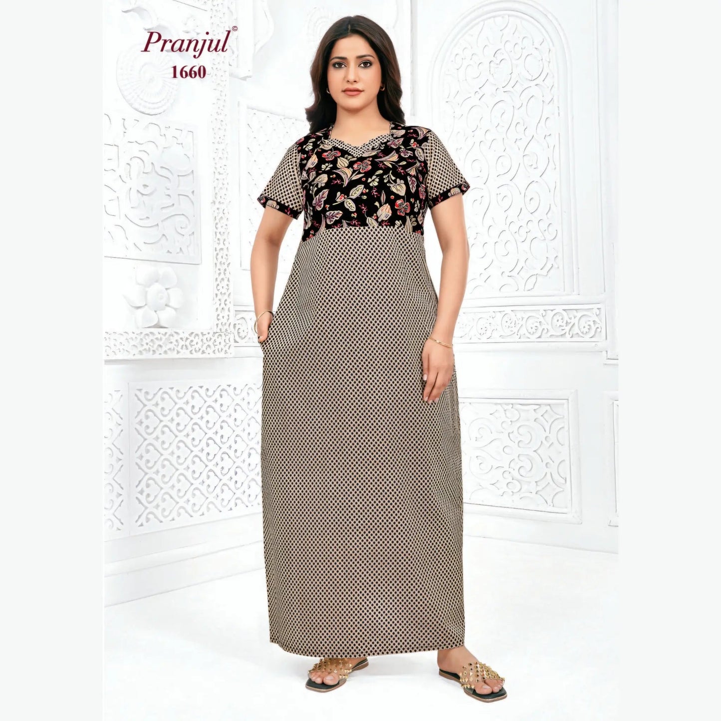 Cotton Pranjul Nighty 1660