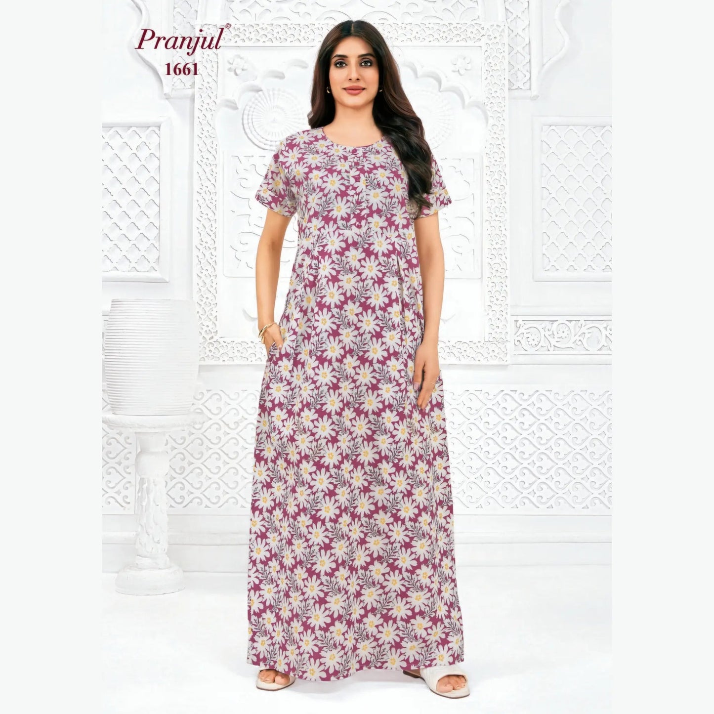 Cotton Pranjul Nighty 1661