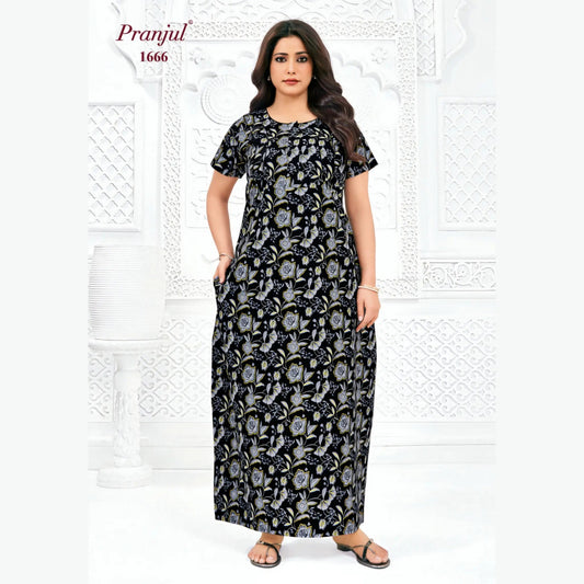 Cotton Pranjul Nighty 1666
