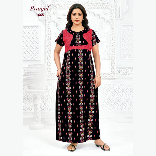 Cotton Pranjul Nighty 1668