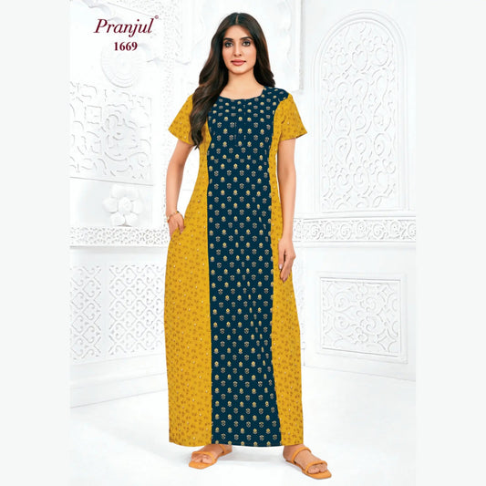 Cotton Pranjul Nighty 1669