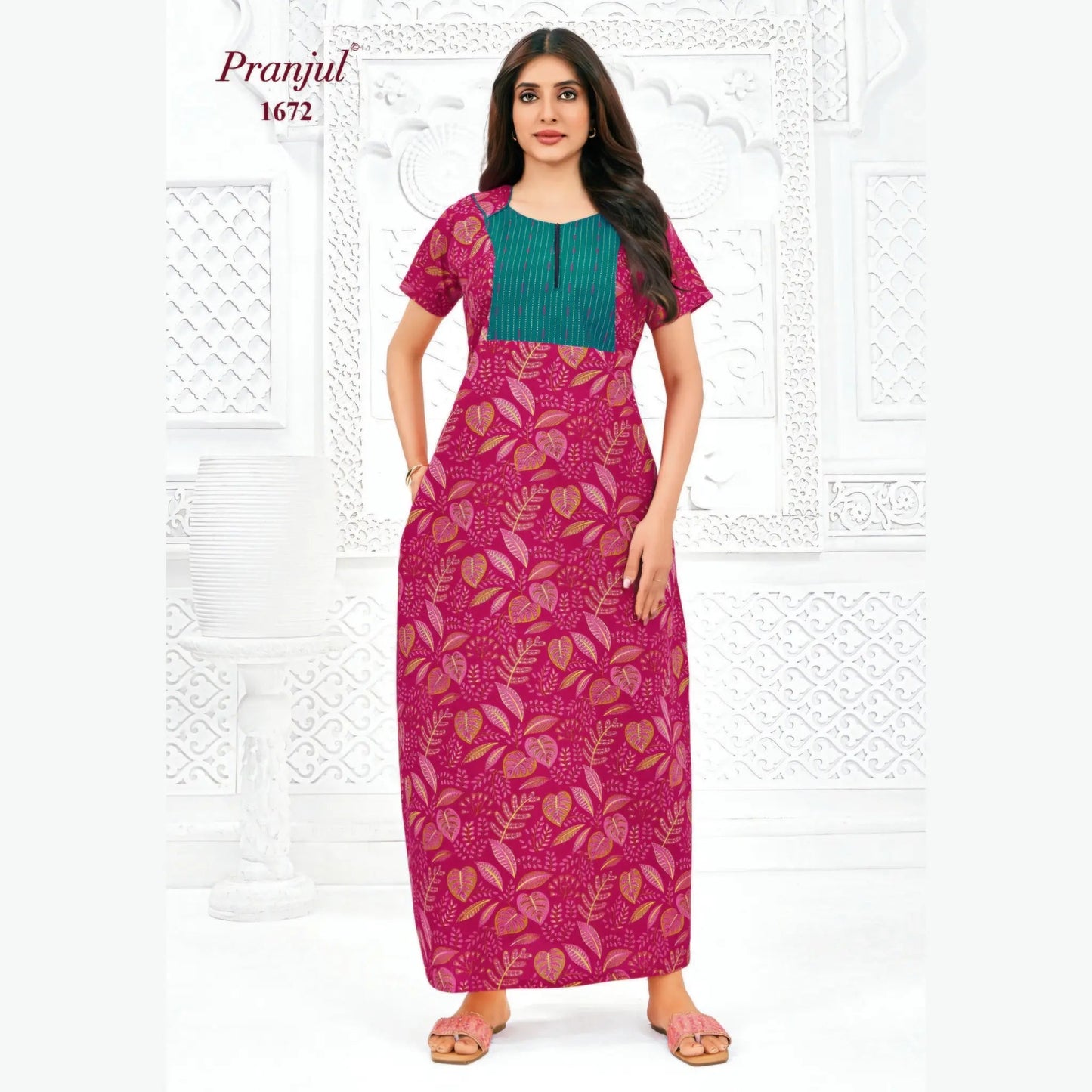 Cotton Pranjul Nighty 1672