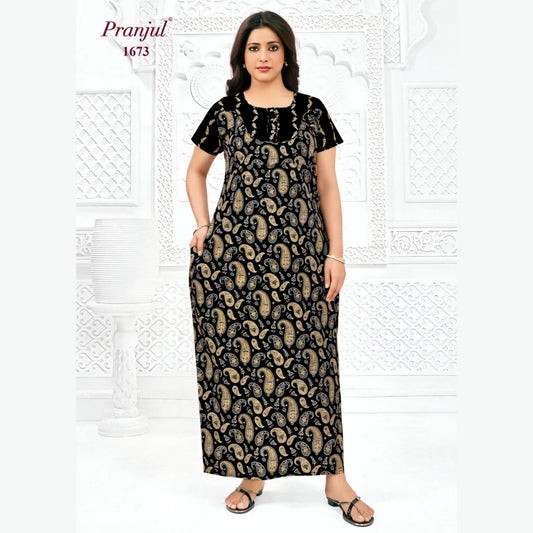 Cotton Pranjul Nighty 1673