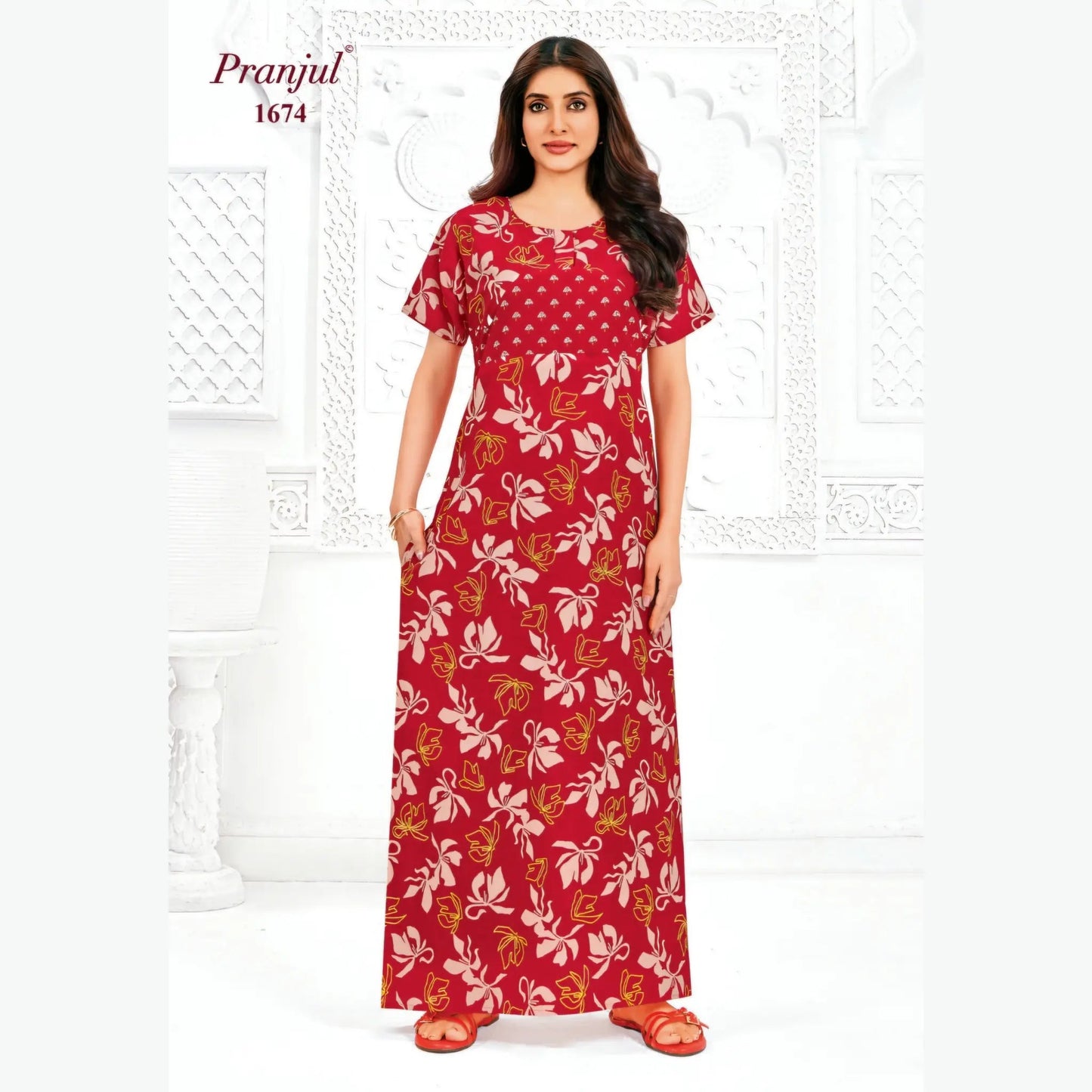 Cotton Pranjul Nighty 1674