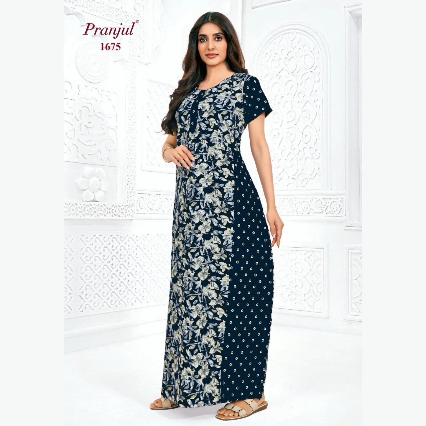 Cotton Pranjul Nighty 1675